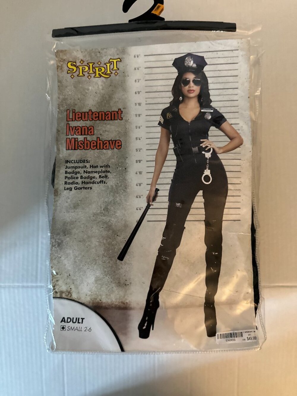 Spirit Lieutenant Ivana Misbehave Police Costume Women Small 2-6 Adult Halloween